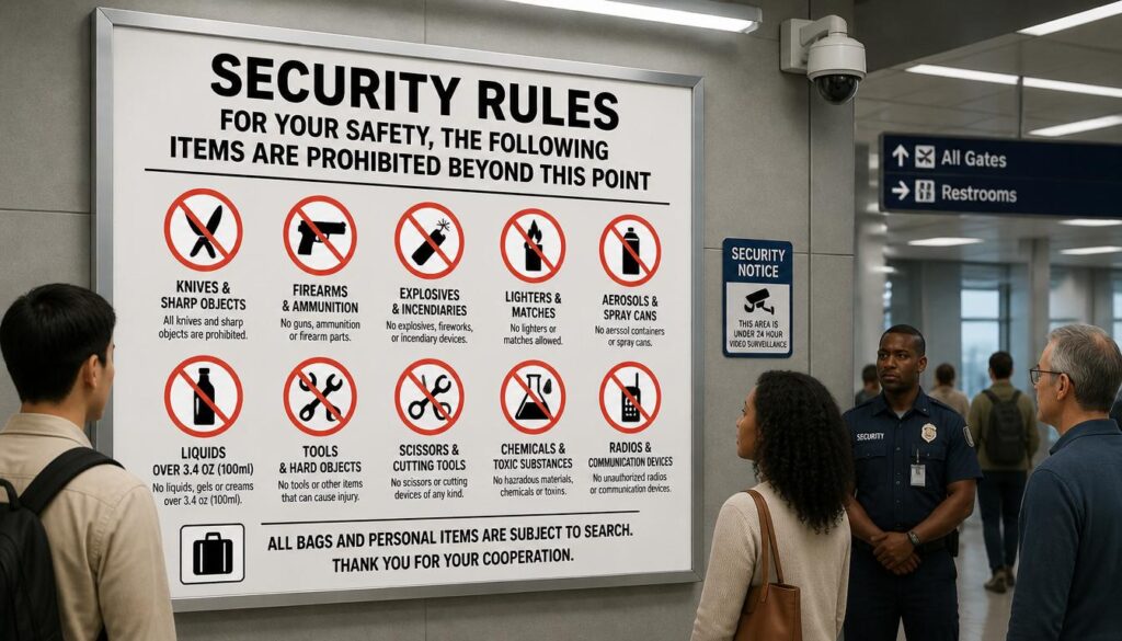 Security Rules and Prohibited Items