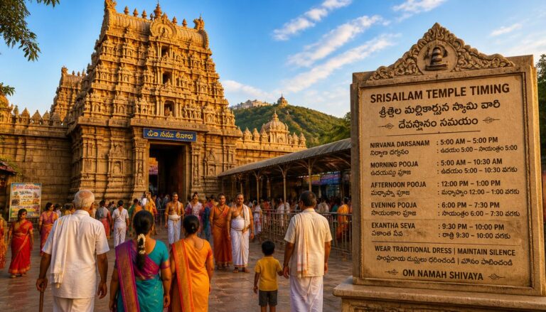 Srisailam Temple Timing
