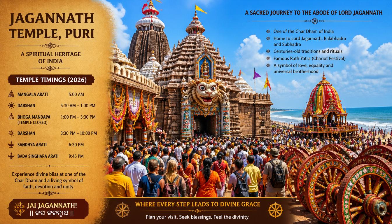 Jagannath Temple Puri Timings 2026