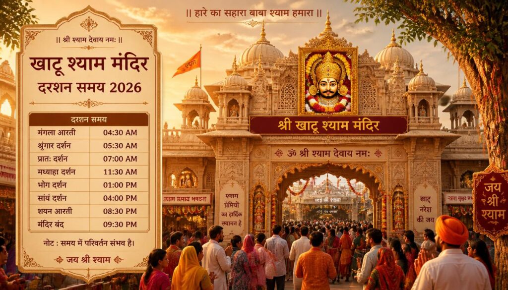 Khatu Shyam Mandir Darshan Timing 2026