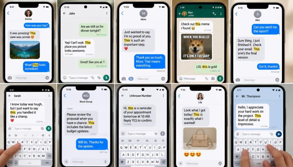 Examples of "This" in Everyday Text Messages