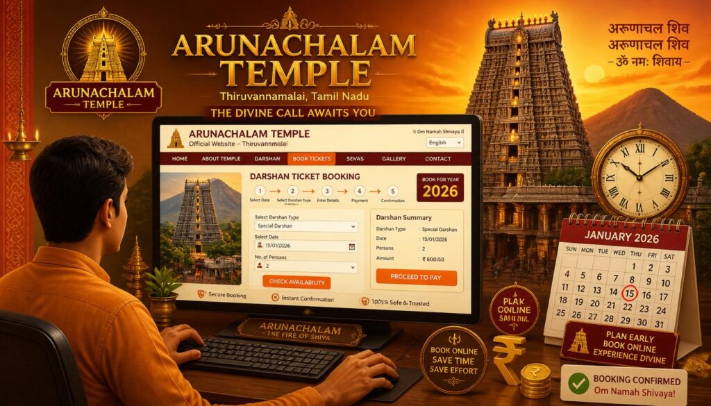 Book Arunachalam Temple Darshan Tickets Online (2026)
