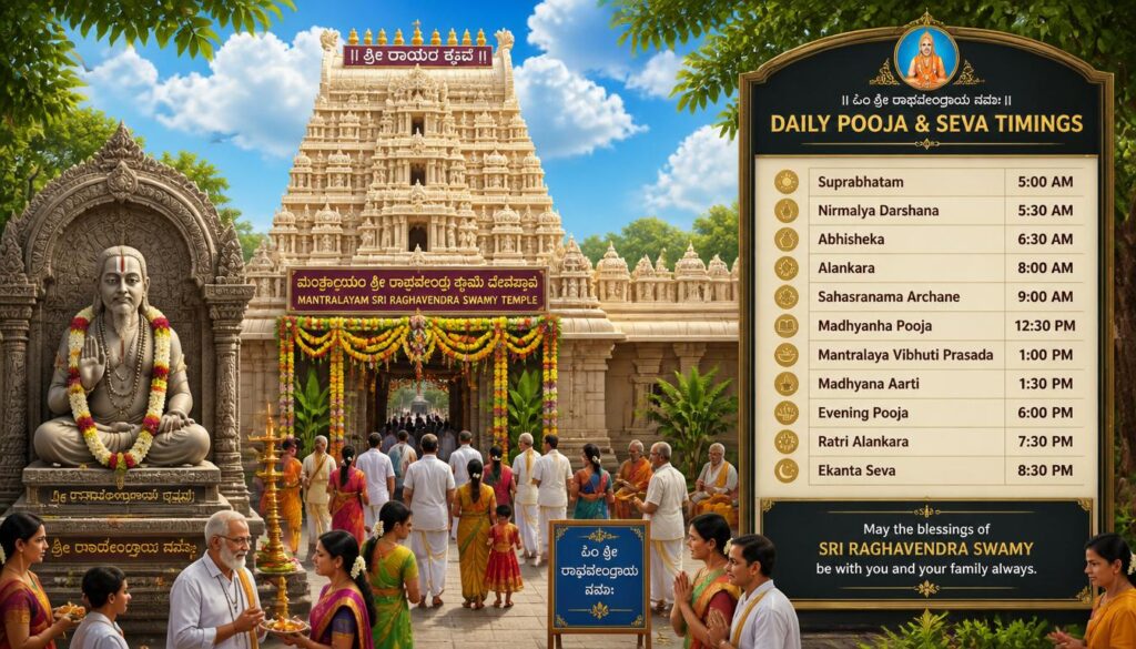 Mantralayam Temple Daily Pooja
