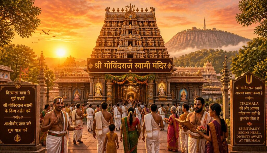 Sri Govindaraja Swamy Temple Before Tirumala?