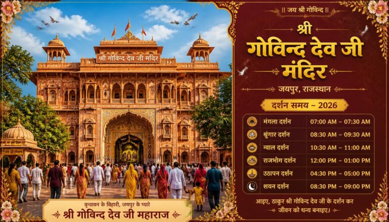 Govind Dev Ji Temple Darshan Timing 2026