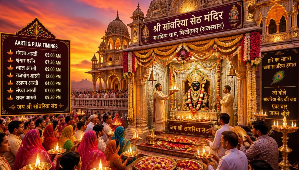 Sanwariya Seth Temple Aarti and Puja Timings