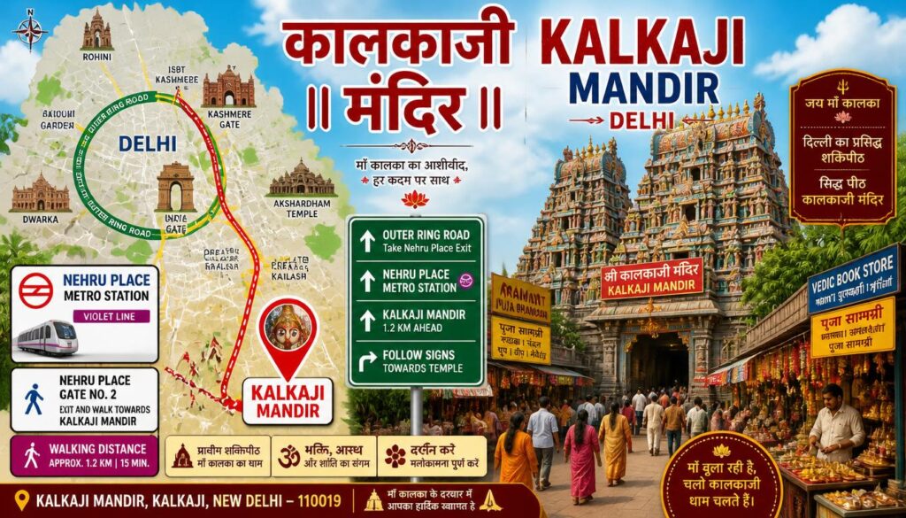 How to Reach Kalkaji Mandir Delhi