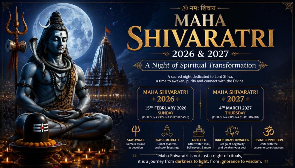 Maha Shivaratri 2026 and 2027