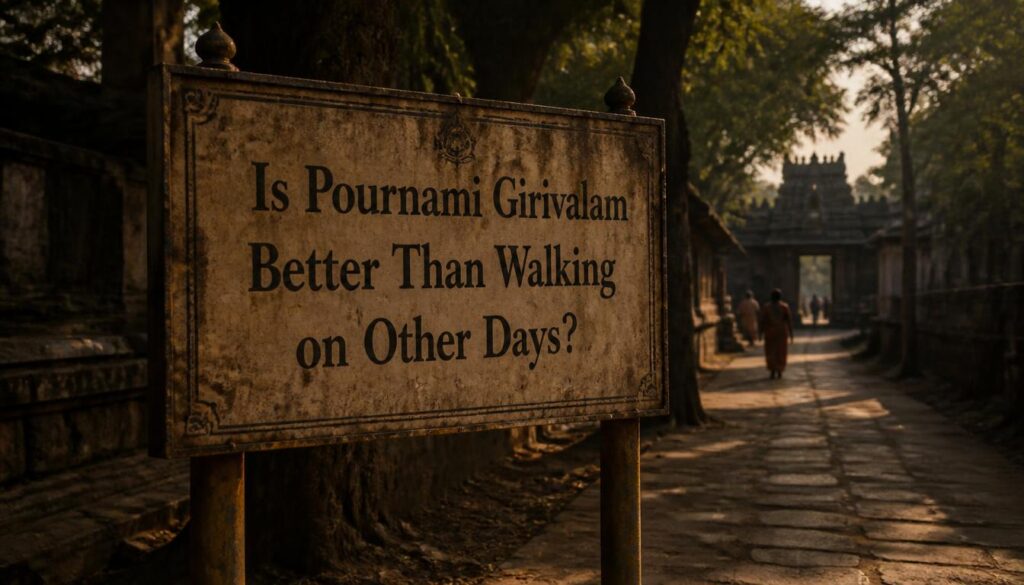 Is Pournami Girivalam Better Than Walking on Other Days?