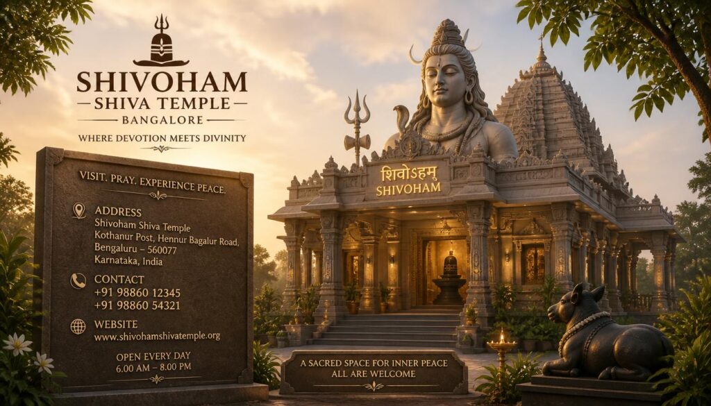 Shivoham Shiva Temple Bangalore