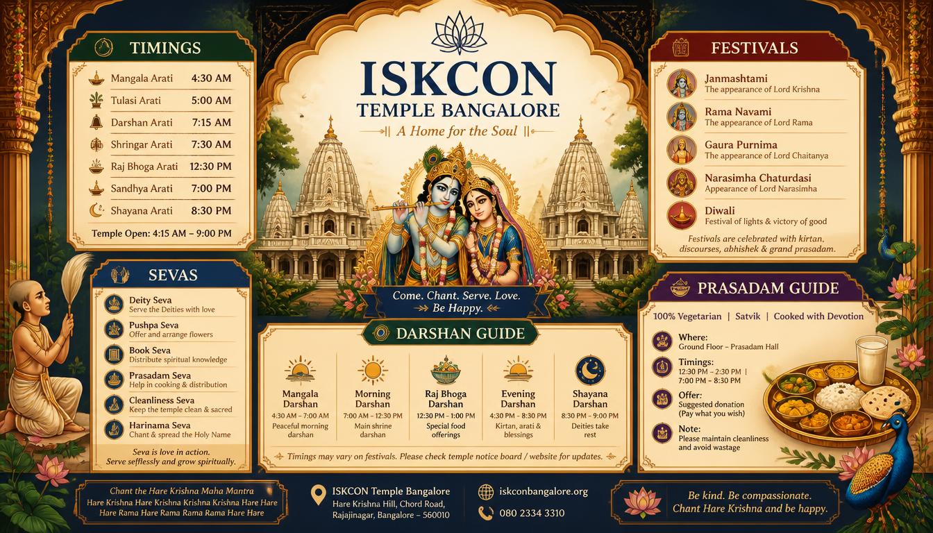 ISKCON Temple Bangalore Timings, Festivals