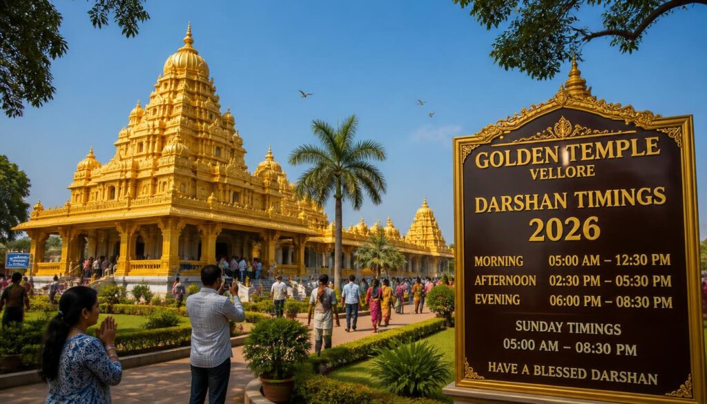 Golden Temple Vellore Timings 2026