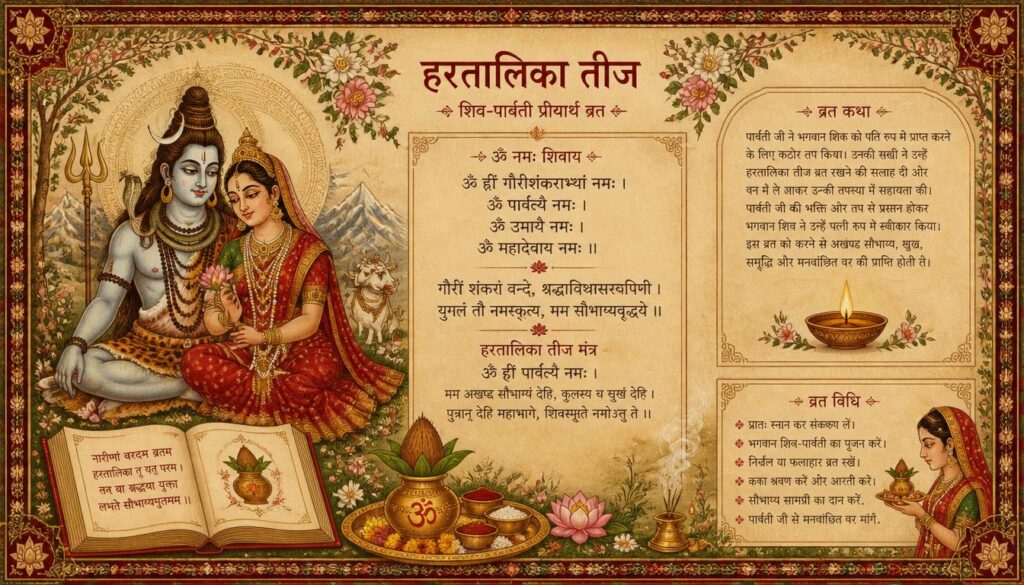 Hartalika Teej Mantras and Prayers