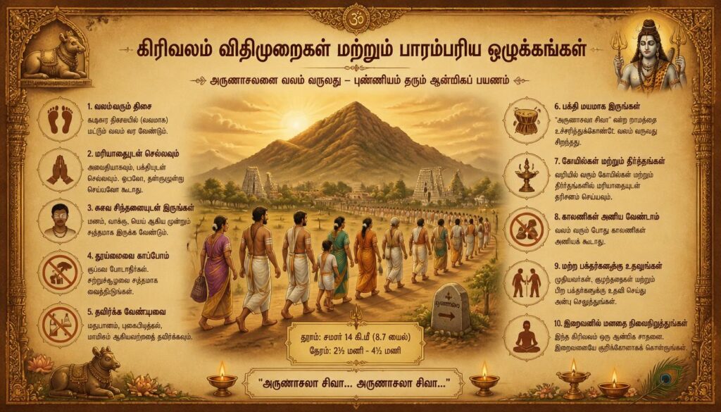 Girivalam Rules and Traditional Etiquette