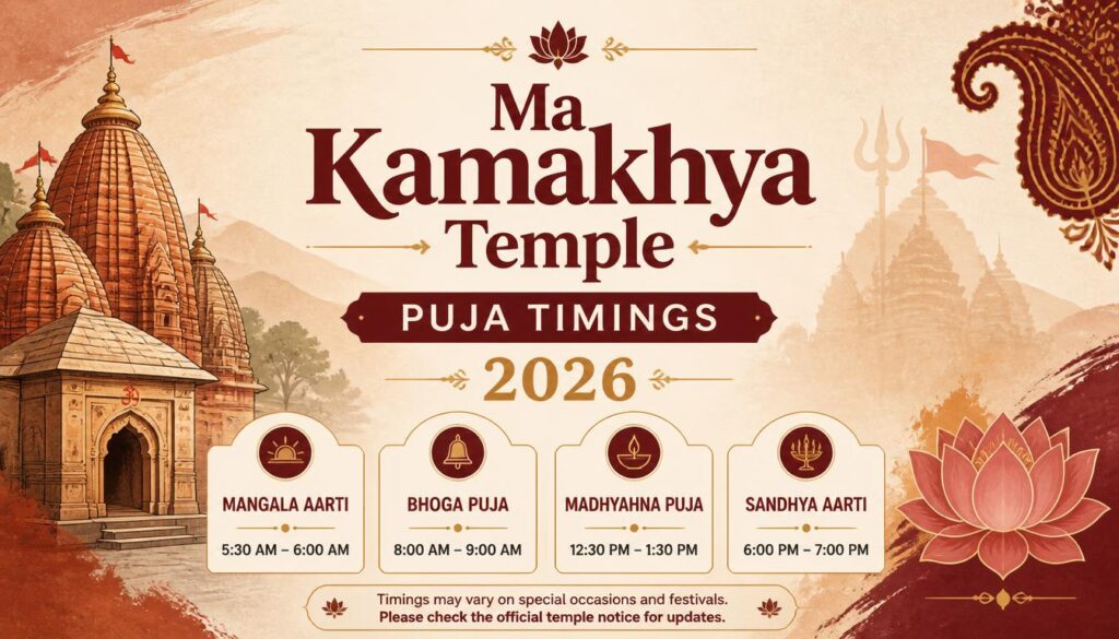 Maa Kamakhya Temple Puja Timings 2026