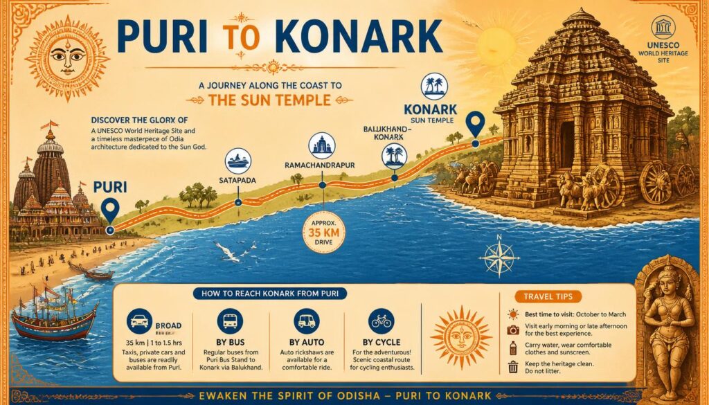 Konark Sun Temple from Puri