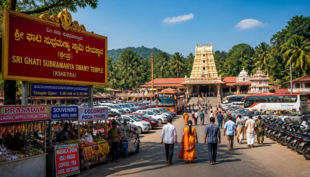Parking Facilities at Ghati Subramanya Temple