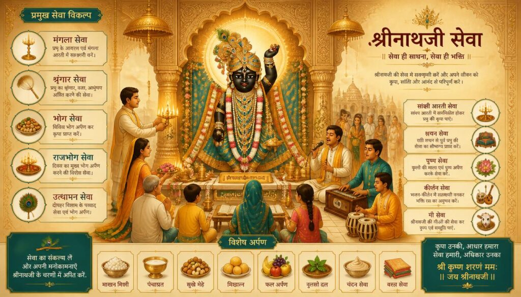Shrinathji Seva Options and Religious Offerings