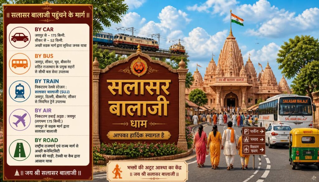 How to Reach Salasar Balaji