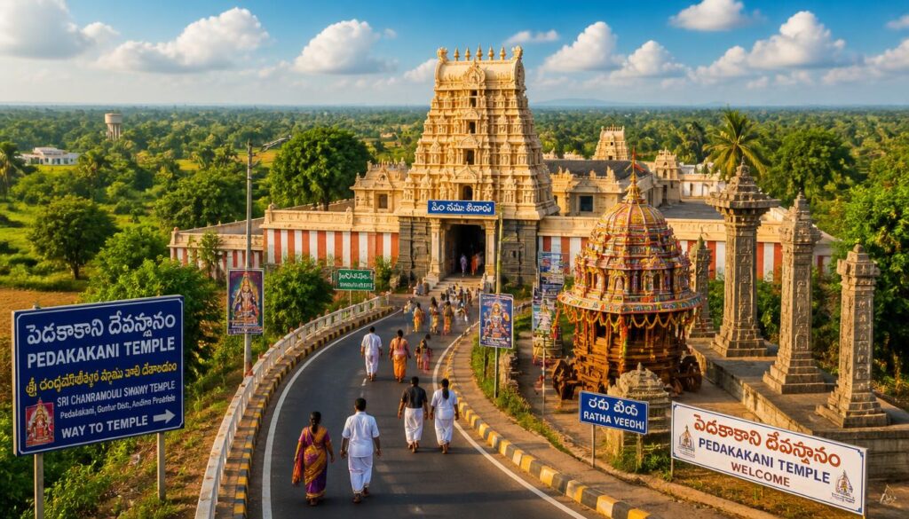 How to Reach Pedakakani Temple