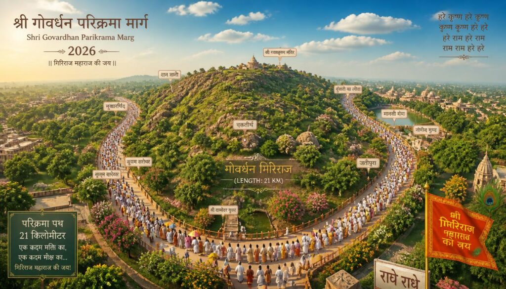 Govardhan Parikrama Route
