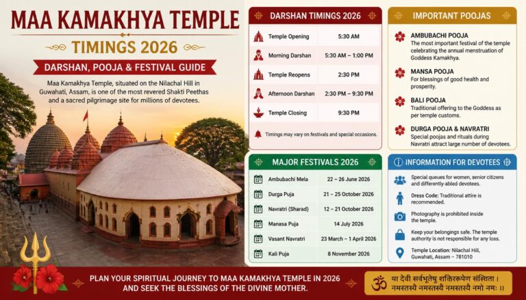 Maa Kamakhya Temple Timings 2026
