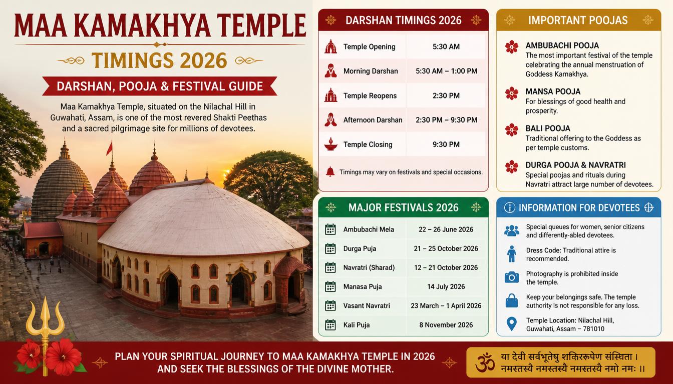 Maa Kamakhya Temple Timings 2026