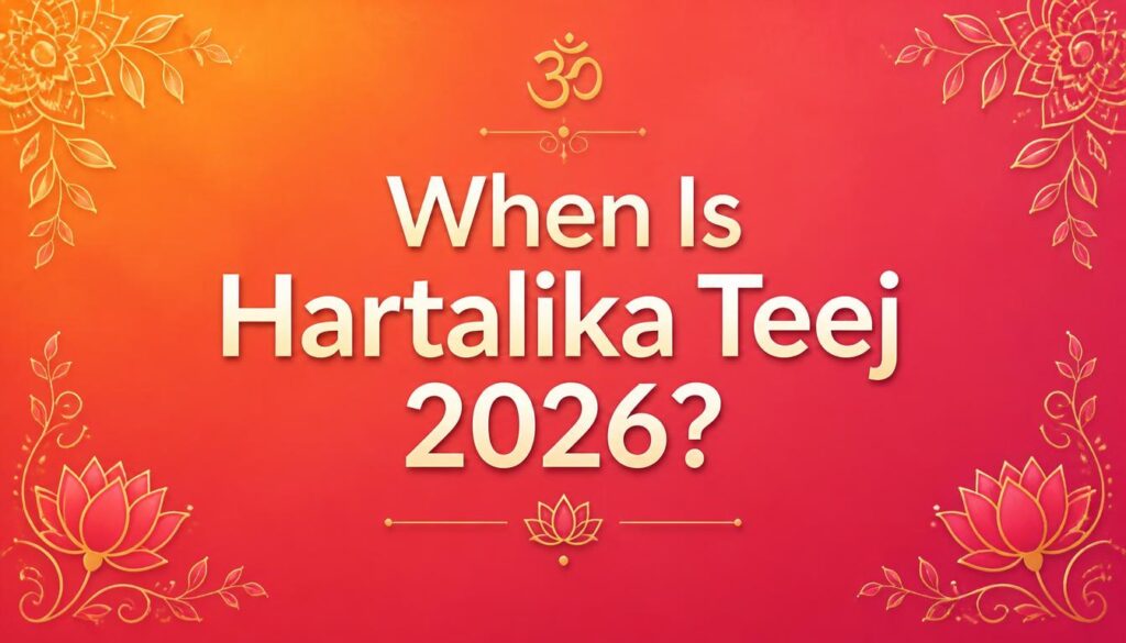 When Is Hartalika Teej 2026?