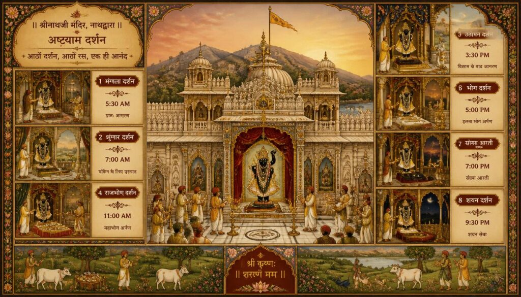 Shrinathji Temple Nathdwara Timings