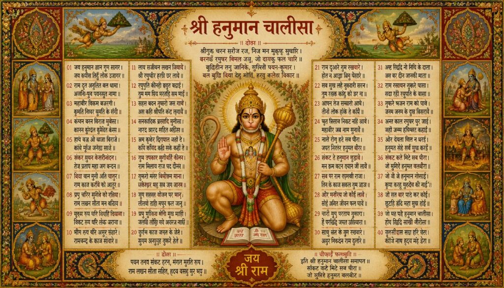 Hanuman Chalisa 40 Chaupais