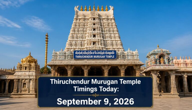 Thiruchendur Murugan Temple Timings Today