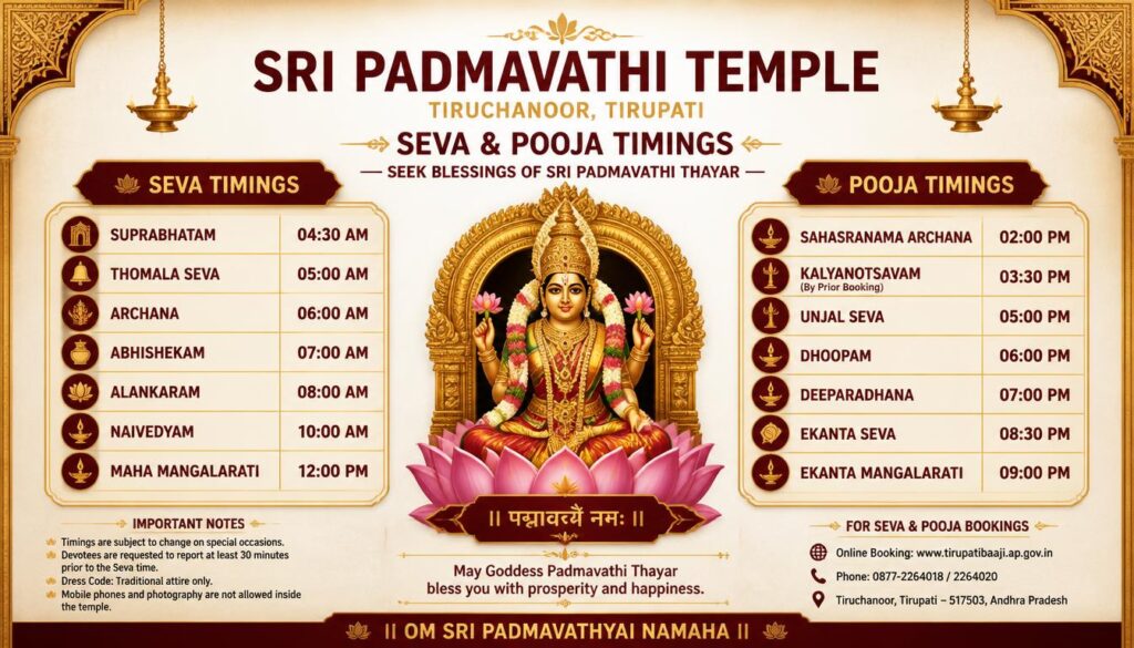 Padmavathi Temple Seva 