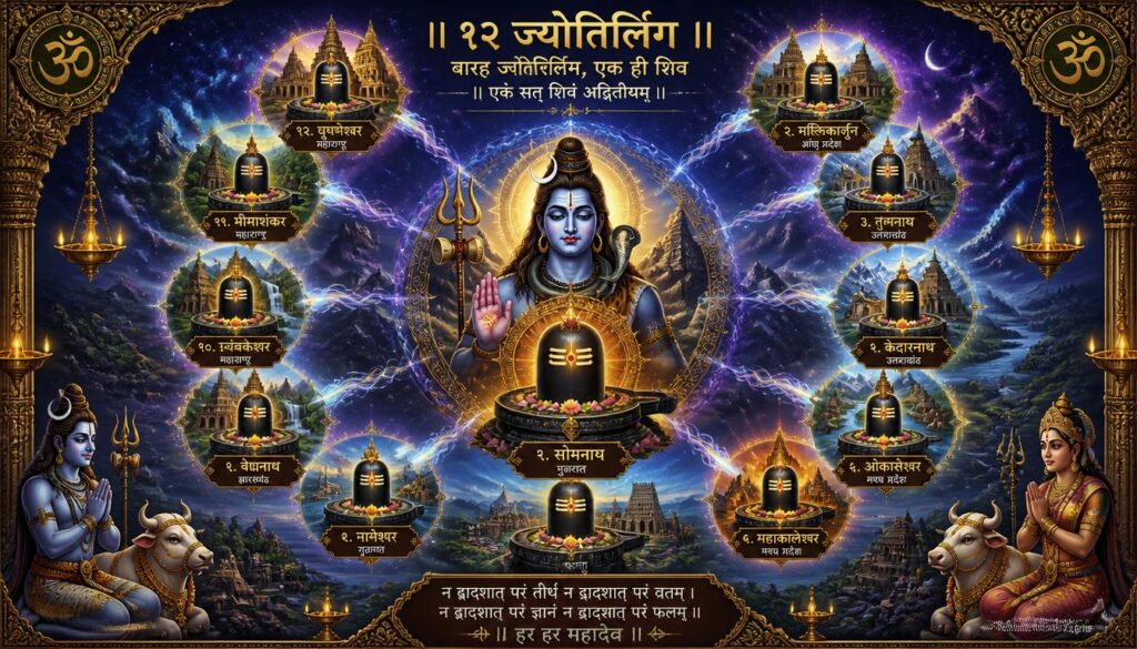 The Spiritual Significance of the 12 Jyotirlingas