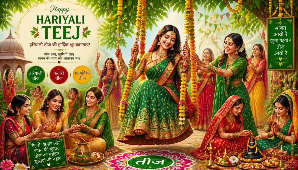 Hariyali Teej and Other Teej Festivals