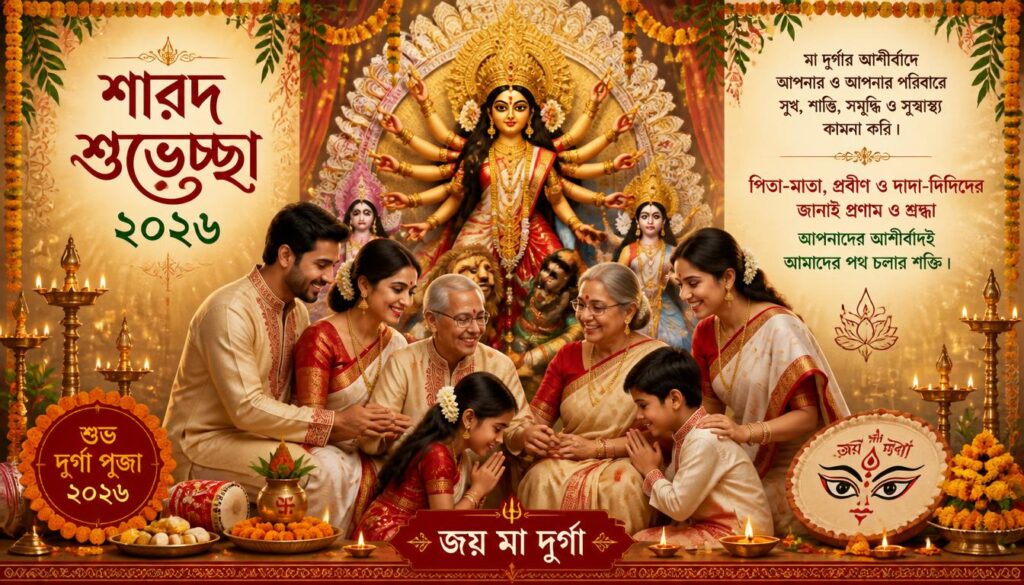 Durga Puja 2026 Wishes for Parents