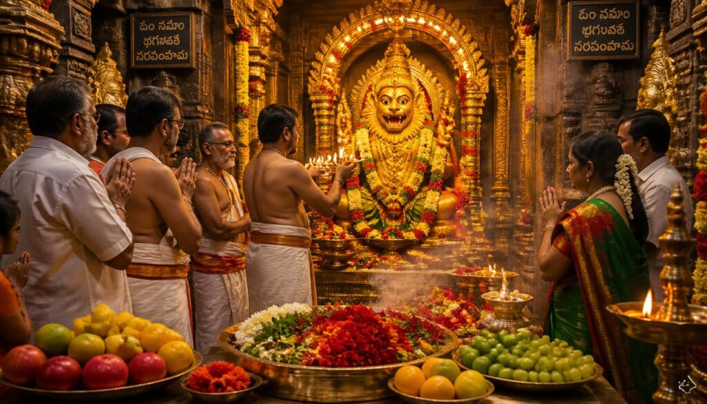 Pujas and Sevas at Kadiri 