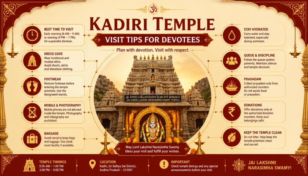 Kadiri Temple Visit Tips for Devotees
