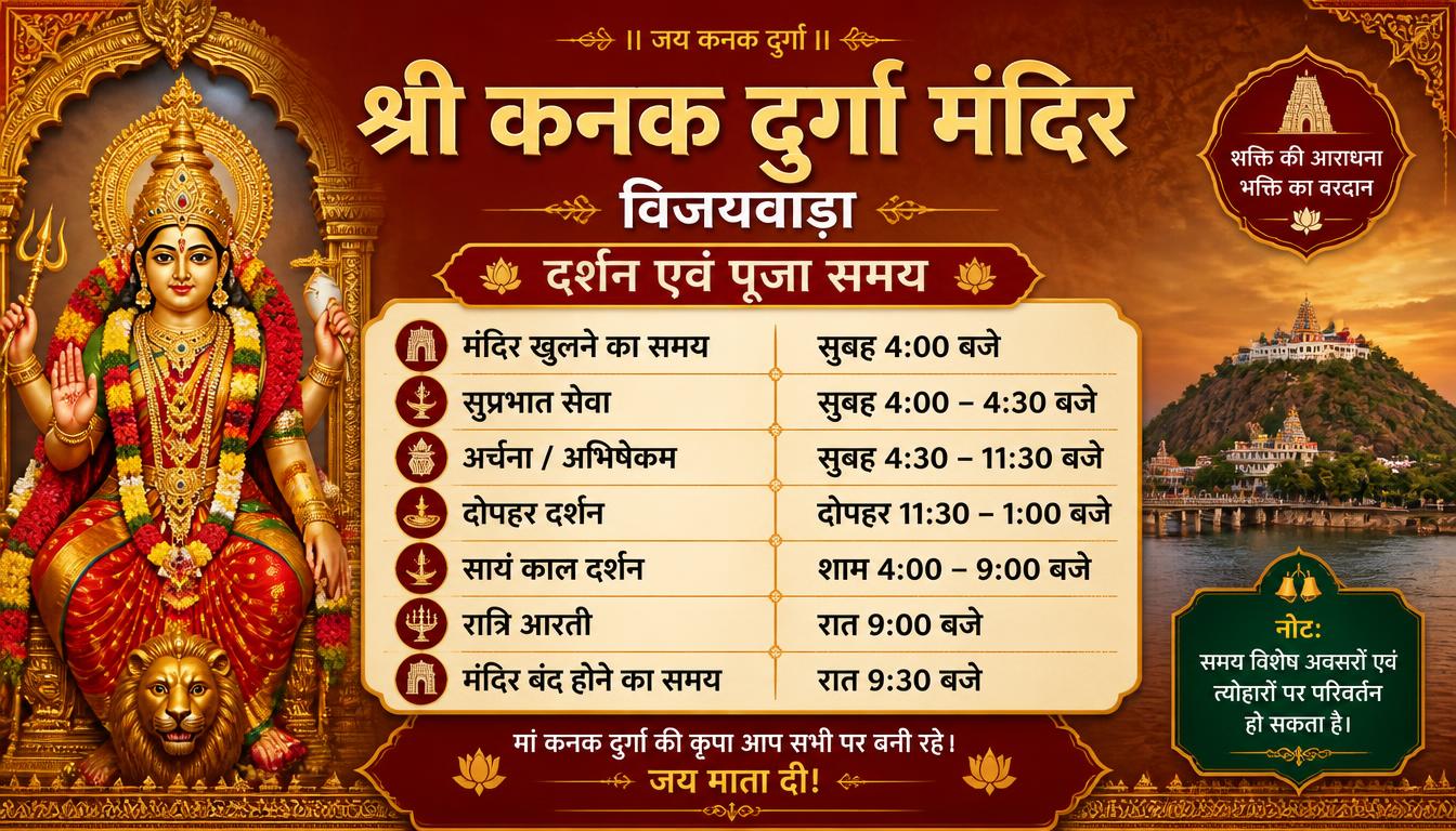 Vijayawada Kanaka Durga Temple Timings Today