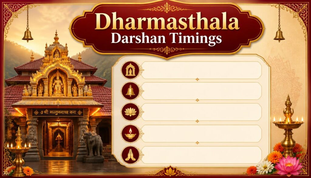 Dharmasthala Darshan Timings