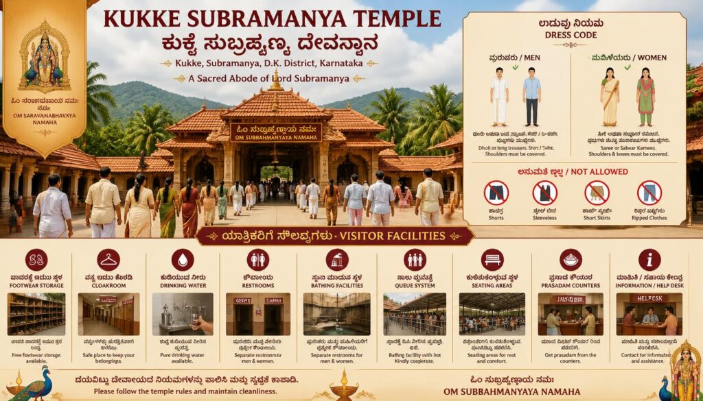 Kukke Temple Dress Code and Visitor Facilities