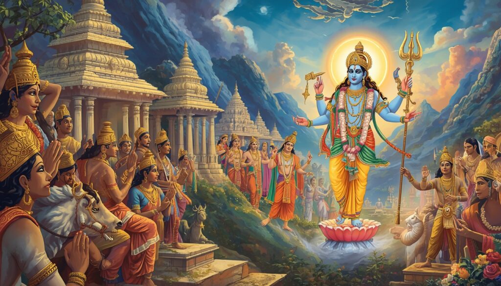 King Mahabali and Lord Vishnu