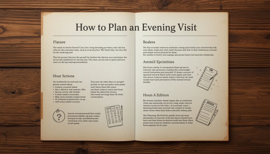 How to Plan an Evening Visit