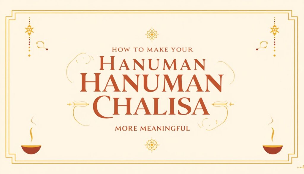 Your Hanuman Chalisa Practice More Meaningful