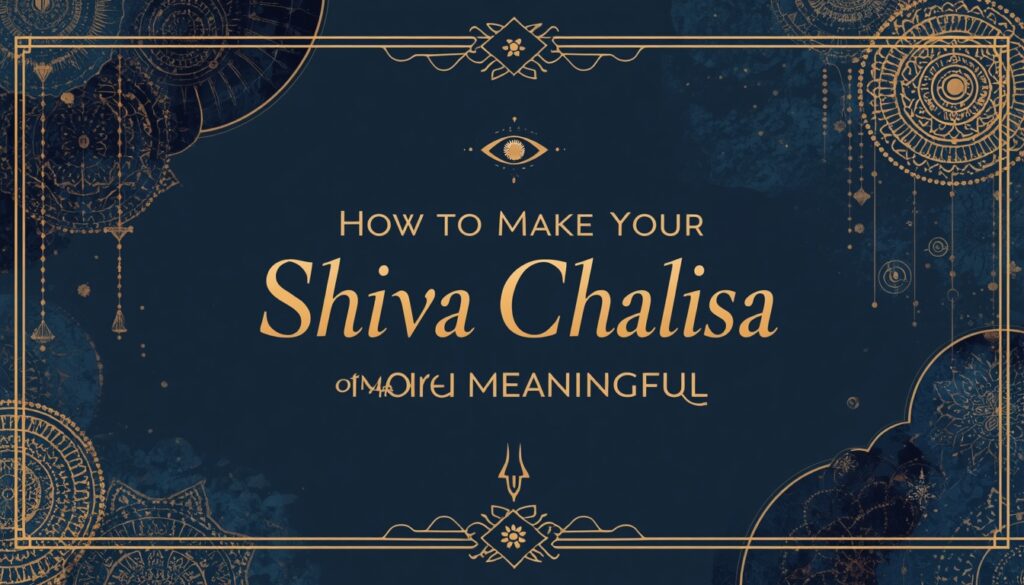 Shiva Chalisa Practice More Meaningful