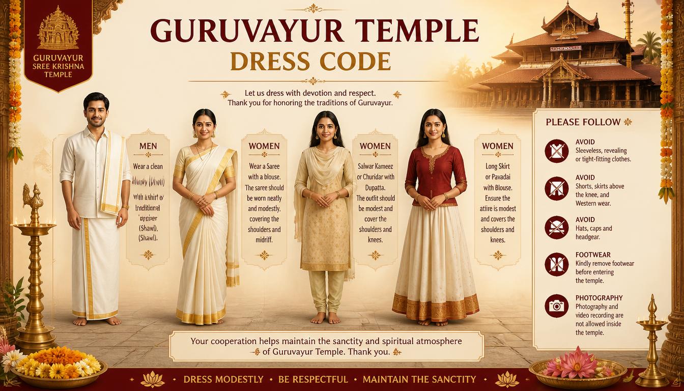 Guruvayur Temple Dress Code