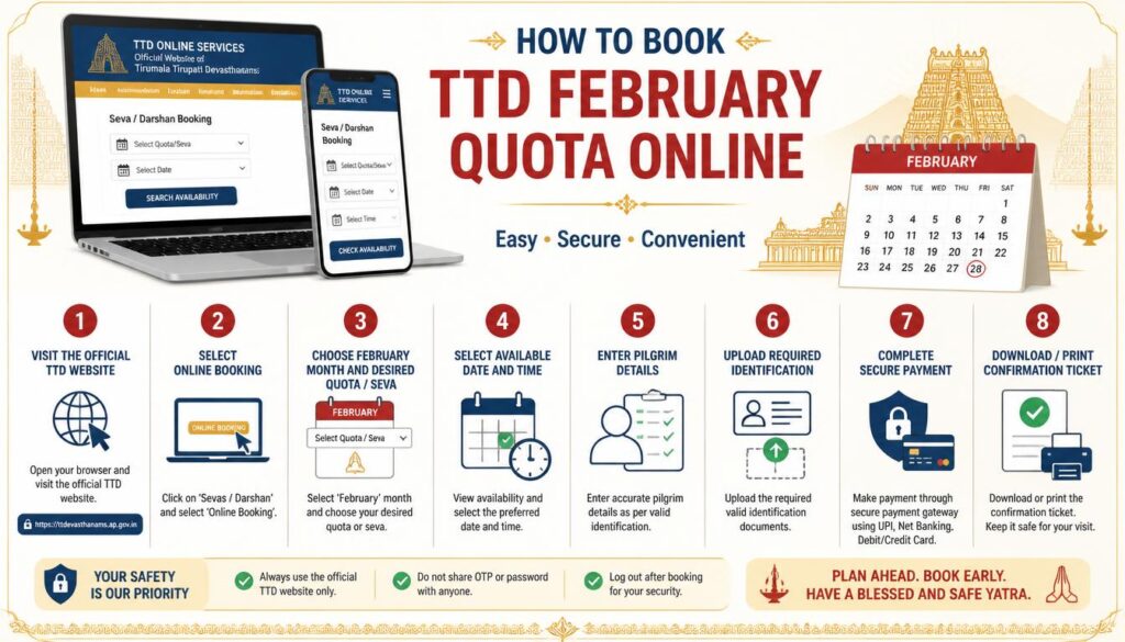 TTD February Quota Online