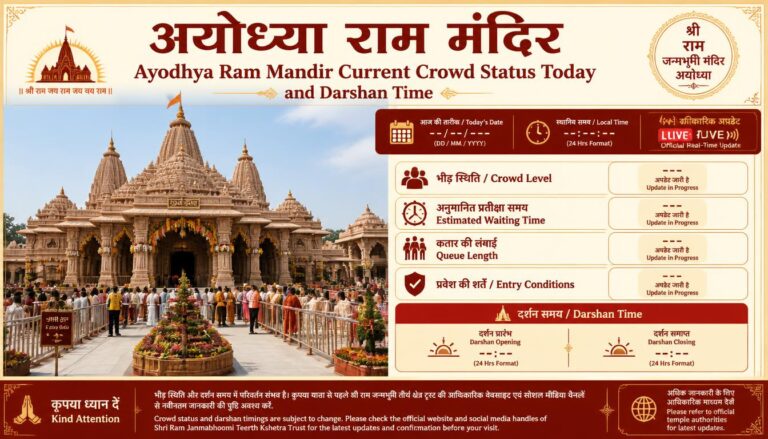 Ayodhya Ram Mandir Current Crowd Status
