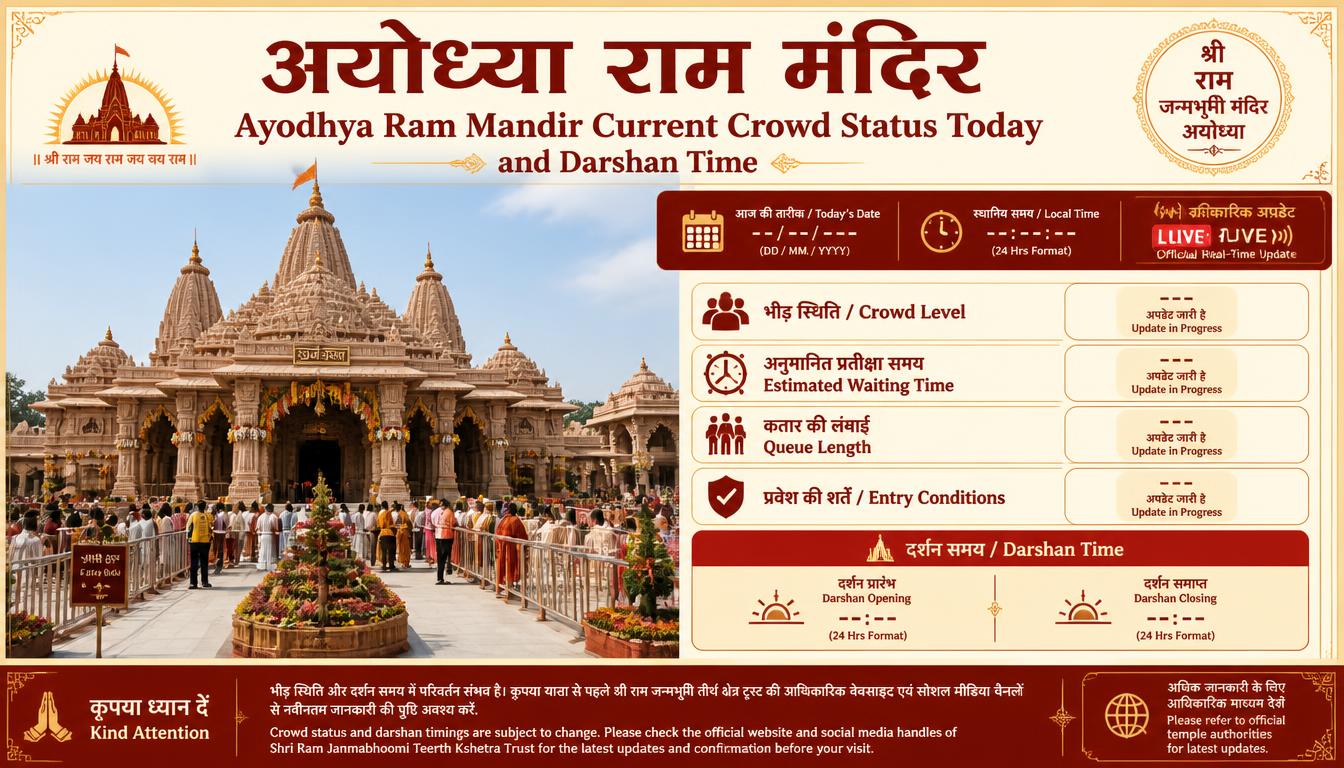 Ayodhya Ram Mandir Current Crowd Status