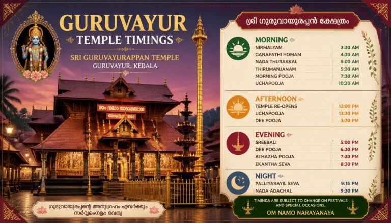 Guruvayur Temple Timings