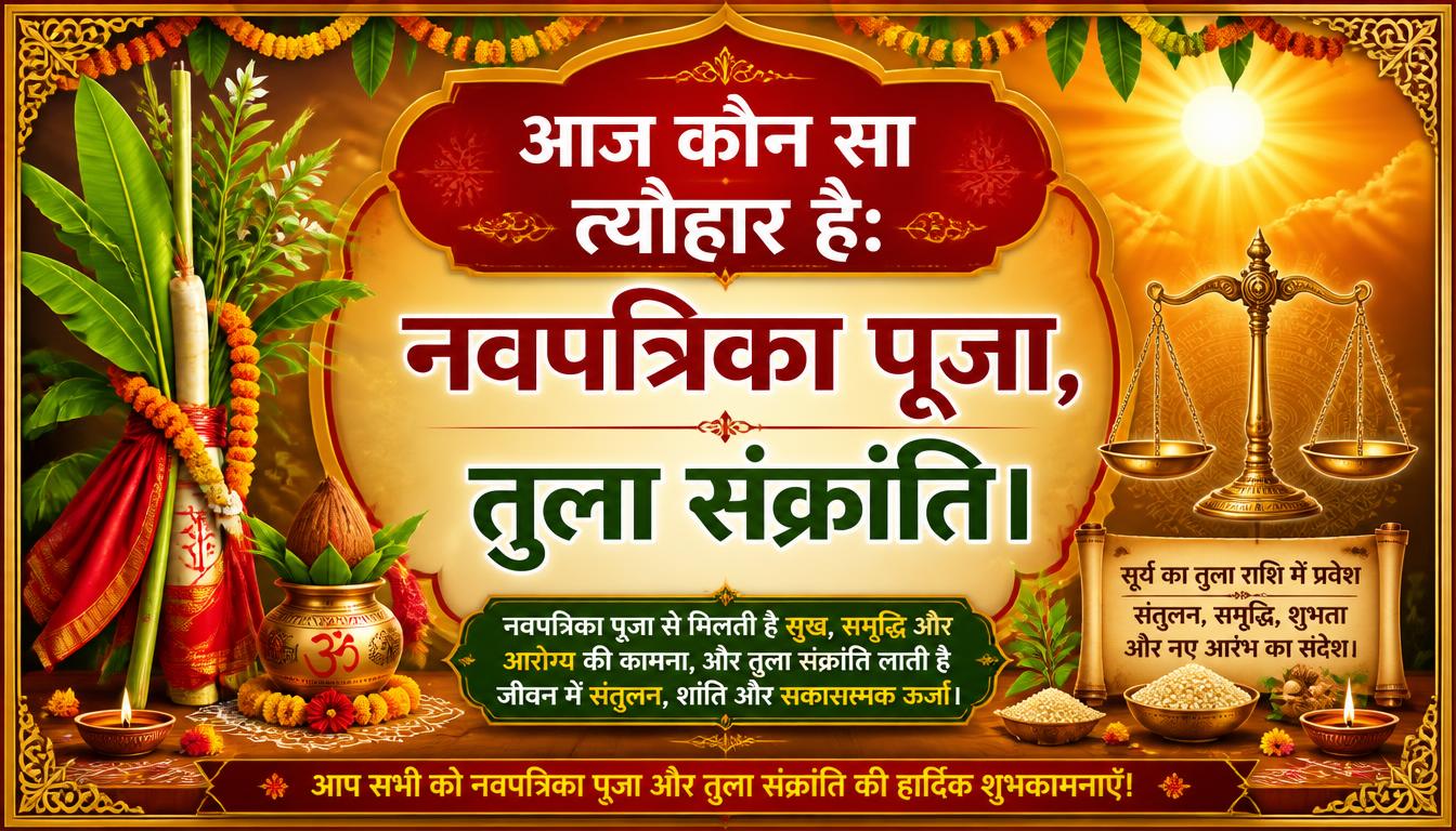 Navpatrika Puja and Tula Sankranti